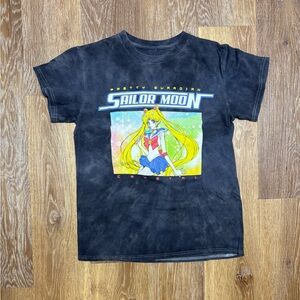 Sailor Moon Black Graphic Short Sleeve Tee